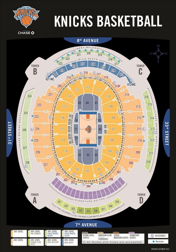 Madison Square Garden Seating Chart & Map